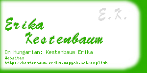 erika kestenbaum business card